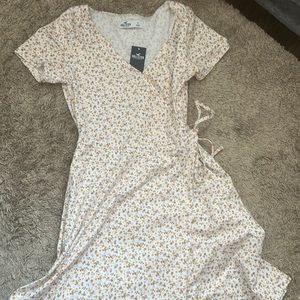 Hollister floral wrap dress